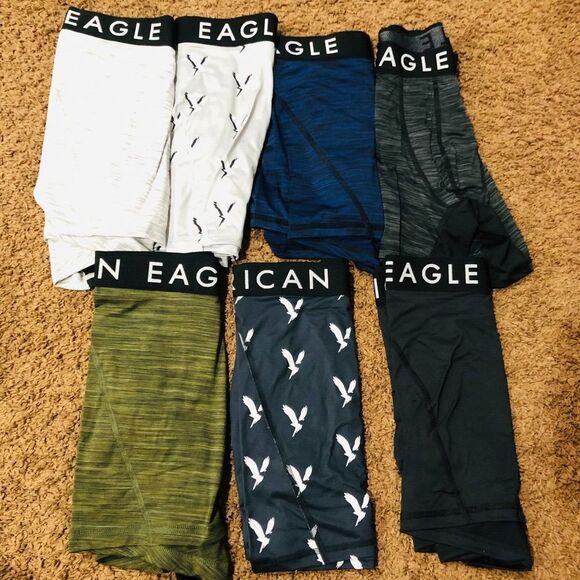 AEO 6" Flex Boxer Brief 7-Pack Antimicrobial Fabric Soft Multicolor Size XXXL - Picture 3 of 4